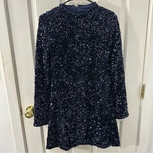 Rachel Parcell Midnight blue Sequin dress. Size medium.